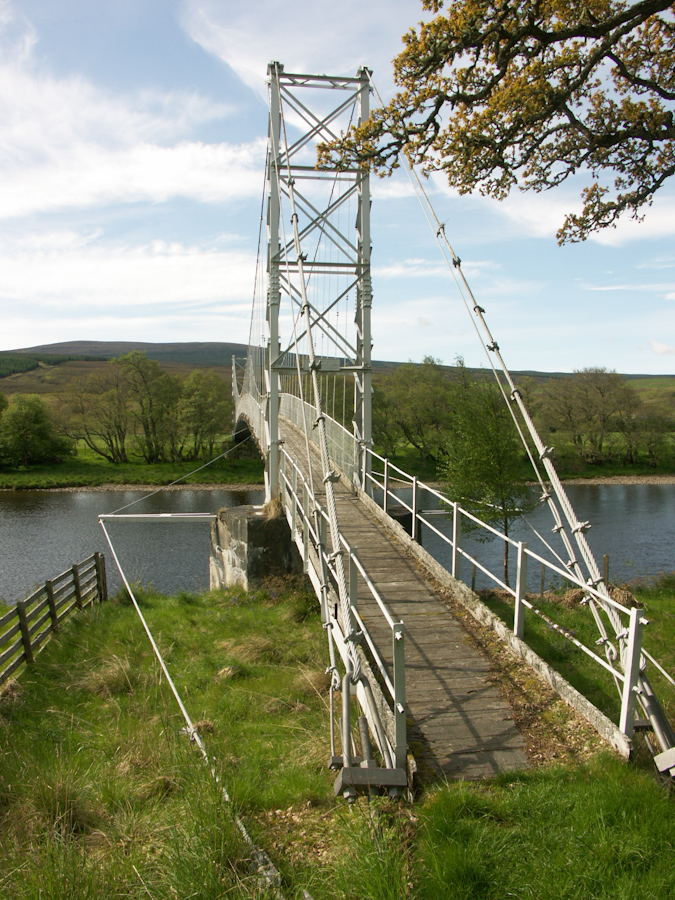 Foot Bridge over River Oykel, Brae Doune